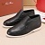 Кожаные лоферы с мехом Loro Piana Open Walk - Black