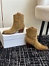 Женские замшевые сапоги Celine premium - Beige