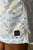 Мужские белые шорты Paul & Shark shark-print