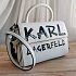 Женская кожаная сумка Karl Lagerfeld 23x17 см