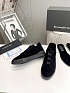 Кроссовки с мехом Ermenegildo Zegna Triple Stitch low-top - Black