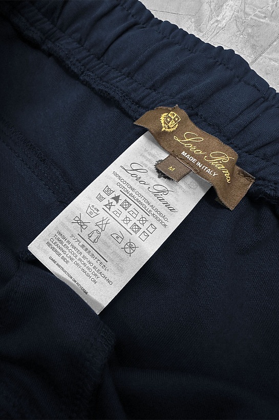 Спортивные штаны Loro Piana logo-embroidered - Navy