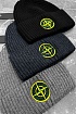 Шапка серого цвета Stone Island compass badge
