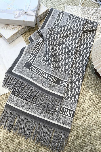 Шарф Dior Oblique Monogram premium 140x140 см   