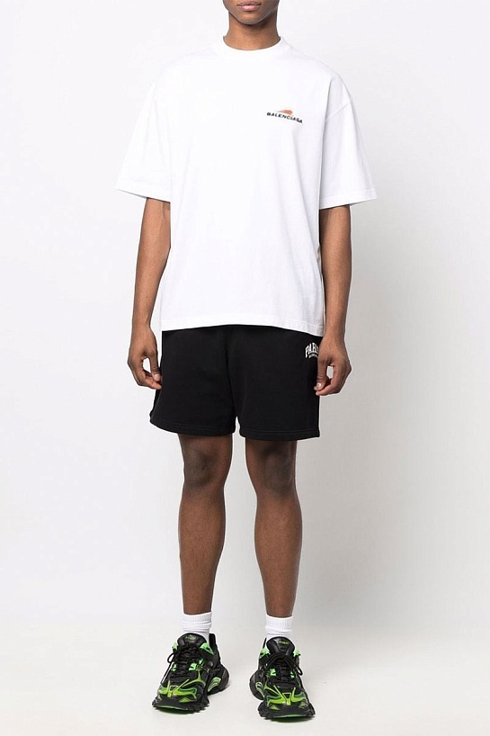 Белая оверсайз футболка Balenciaga Year of the Tiger