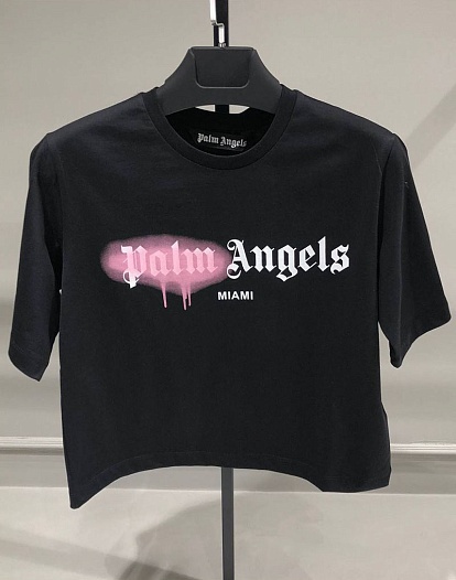 Женская футболка Palm Angels Miami - Black   