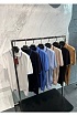 Мужское синее поло Loro Piana zip-neck