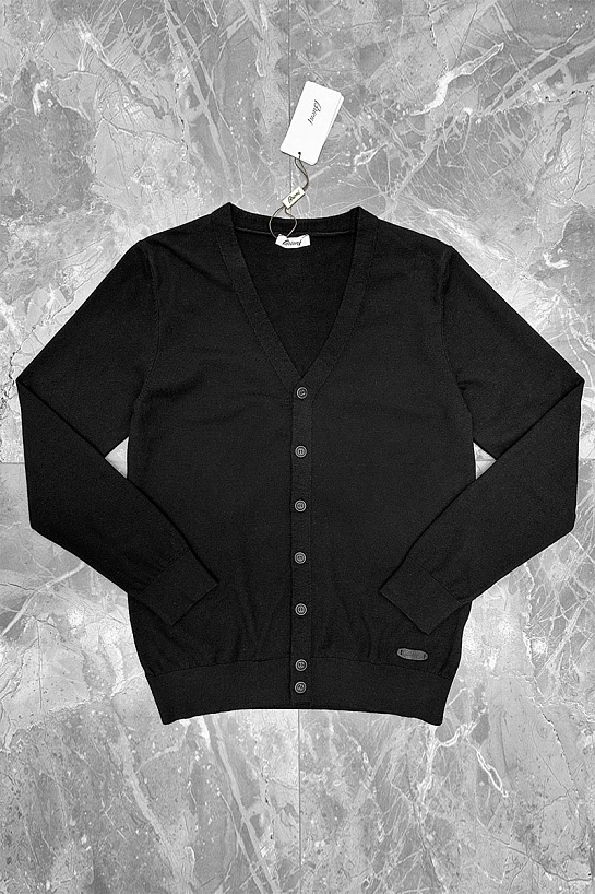 Мужской кардиган Brioni logo-detail - Black