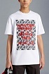 Мужская футболка белого цвета Moncler Graphic Motif