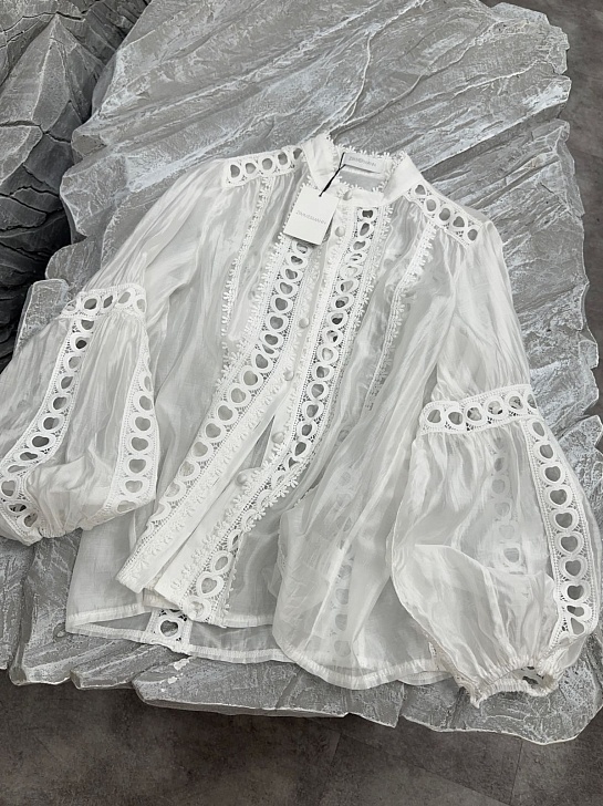 Женская блузка белого цвета Zimmermann