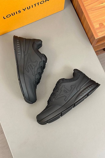 Кожаные кроссовки Louis Vuitton Premium - Black   