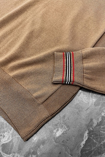 Мужской джемпер Burberry quarter-zip - Brown   