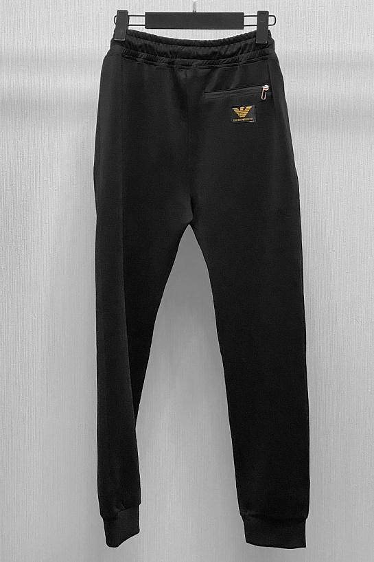 Мужские чёрные штаны Emporio Armani All Areas