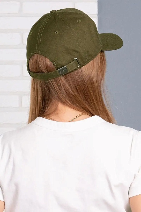 Бейсболка зелёного цвета Emporio Armani 7 logo-plaque