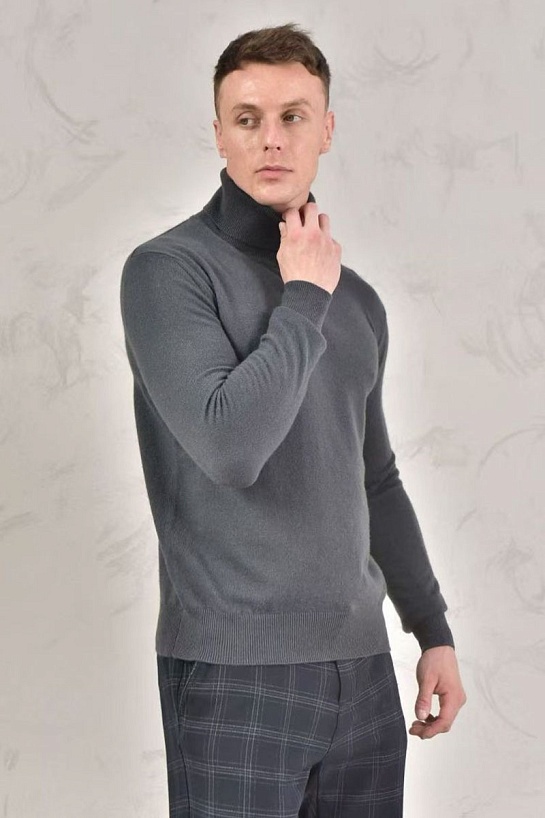 Мужская водолазка Loro Piana Premium - Dark Gray