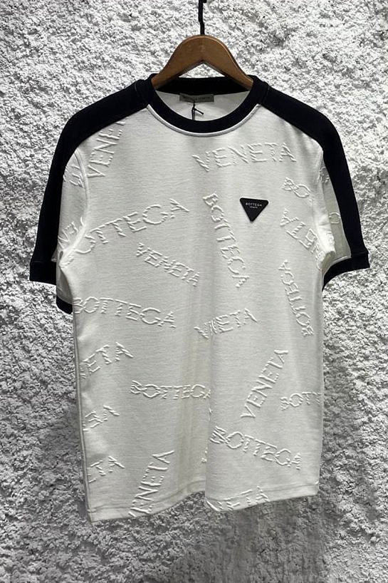 Мужская футболка Bottega Veneta embossed - White