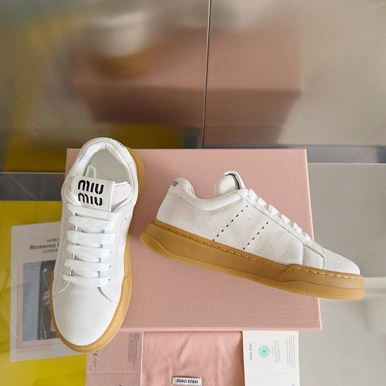 Женские кроссовки MIU MIU Premium - White