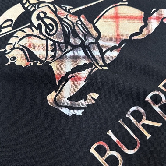 Мужская чёрная футболка Burberry premium