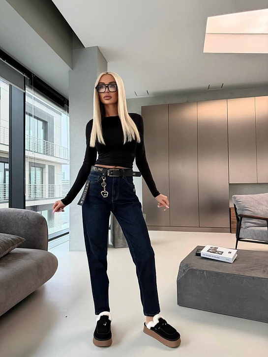 Женские синие джинсы Celine