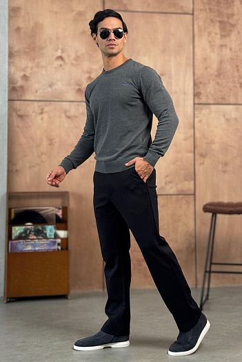 Мужская серая кофта Etro logo-embroidered   