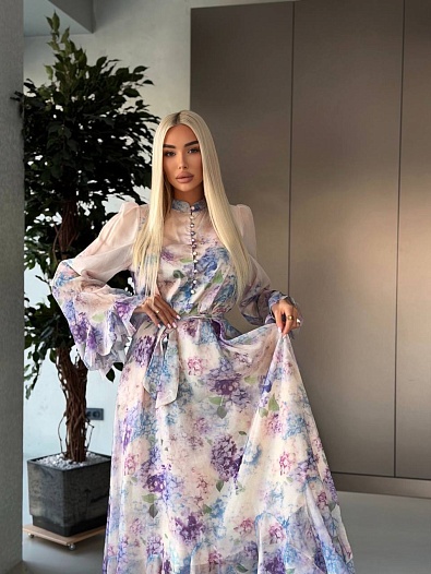 Женское платье с цветочным принтом Zimmermann premium   