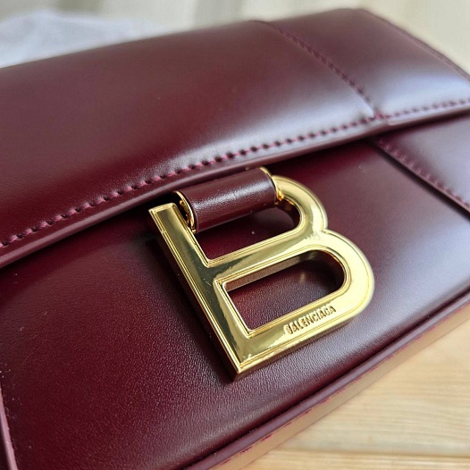 Кожаная сумка Balenciaga Hourglass 22x13 см   