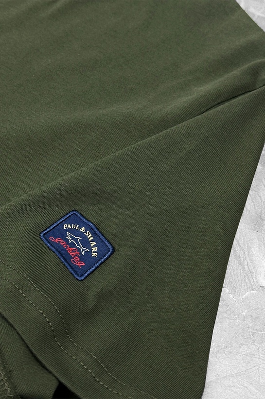 Мужская футболка Paul & Shark logo-patch - Green