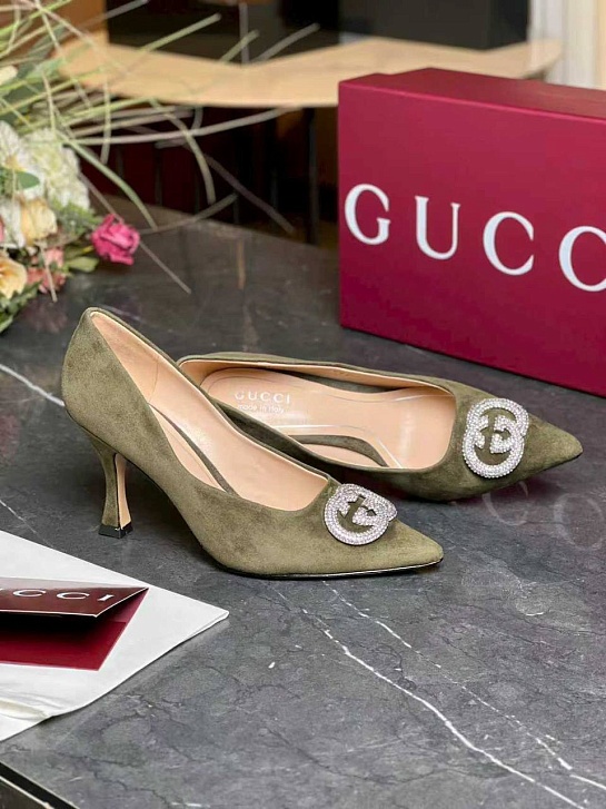 Женские замшевые туфли Chanel Alicia premium