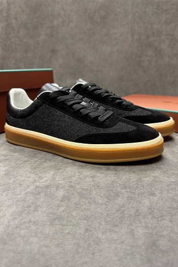 Мужские кроссовки Loro Piana Tennis Walk - Black   