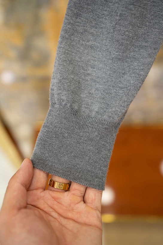 Мужской серый джемпер Dolce & Gabbana premium