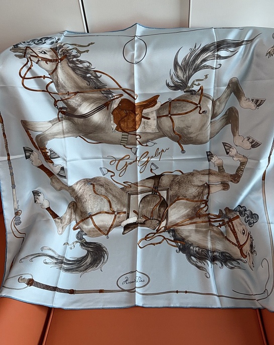 Платок Hermes Grand Galop premium 88x88 см