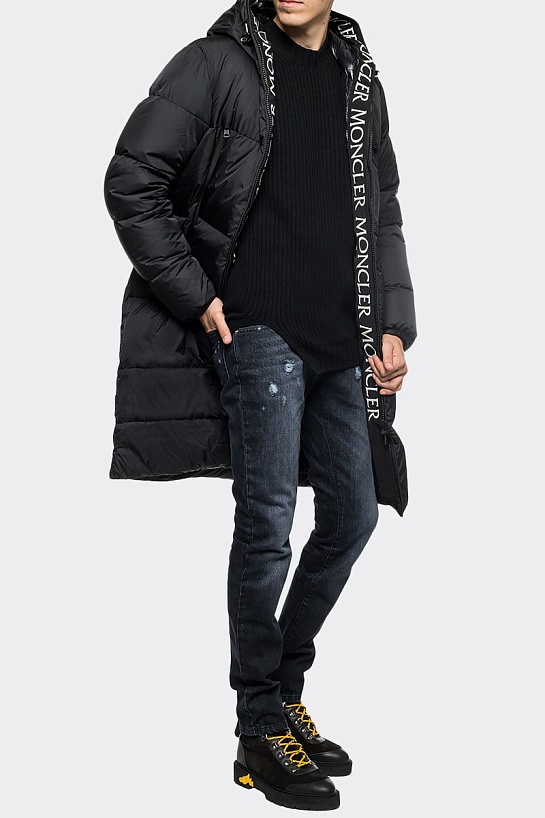 Мужская утеплённая парка Moncler Templon чёрного цвета
