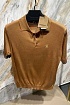 Мужское поло Burberry TB logo-embroidered - Brown