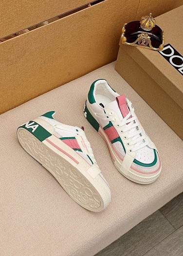 Женские кожаные кроссовки Dolce & Gabbana   