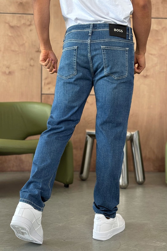 Мужские синие джинсы Hugo Boss relaxed fit