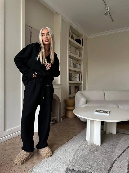 Женский трикотажный костюм Schiaparelli Premium - Black