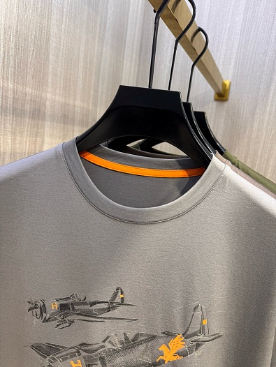 Мужская футболка Hermes Premium - Grey   