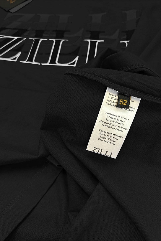 Мужская футболка Zilli чёрного цвета