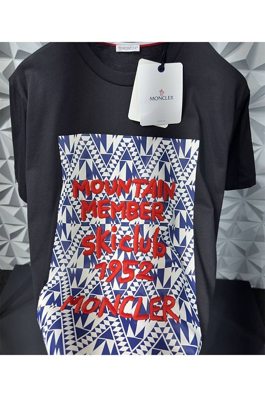 Мужская футболка белого цвета Moncler Graphic Motif