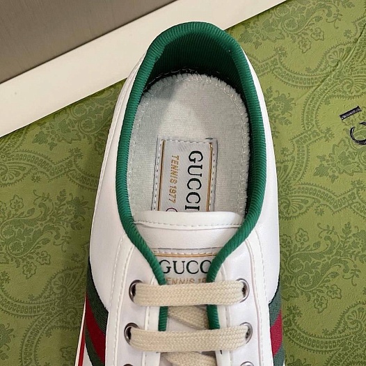 Мужские белые кроссовки Gucci    