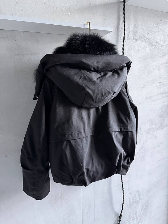 Женский бомбер с натуральным мехом Max Mara premium