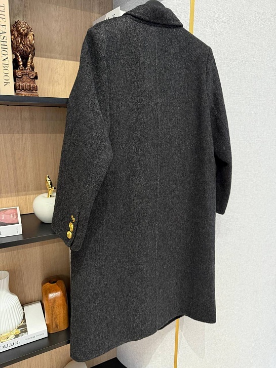 Женское шерстяное пальто Schiaparelli Premium - Black