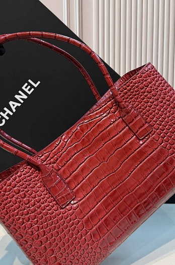 Кожаная сумка Chanel Shopping Tote premium 35x19x12 см   