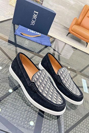 Мужские замшевые лоферы Dior   