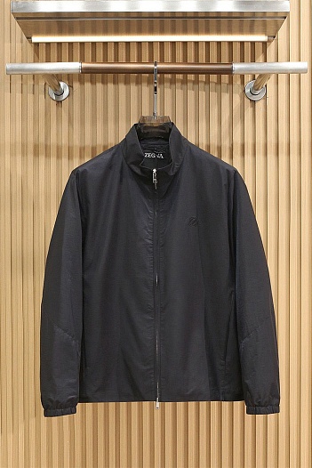 Мужская чёрная ветровка Zegna   
