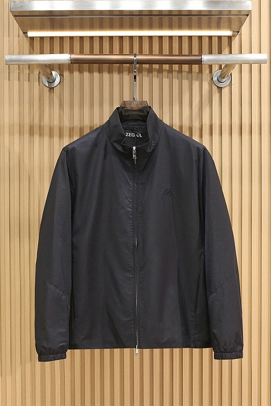 Мужская чёрная ветровка Zegna