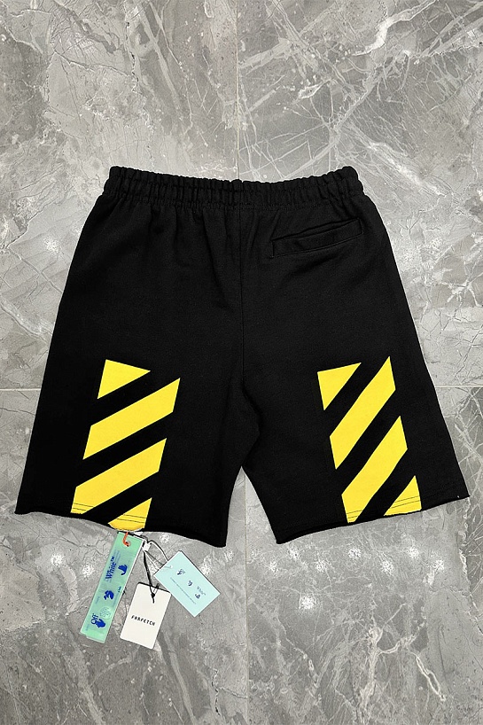 Чёрные мужские шорты Off-White Caravaggio print