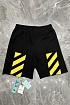 Чёрные мужские шорты Off-White Caravaggio print