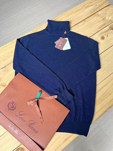 Мужская водолазка Loro Piana Premium - Dark Blue   