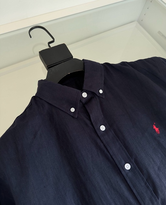 Льняная рубашка Роlо Ralрh Lаurеn pony-embroidered - Navy